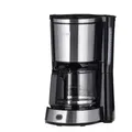 Produktbild: Severin Filterkaffeemaschine, Schwarz, Edelstahl, Glas, 1,25 L,1,25 ml, 29x38x26 cm, Betriebskontrollleuchte, Warmhalteplatte, automatische Endabschaltung, Wasserstandsanzeige an der Kanne, Tropfsicherung, Küchengeräte, Kaffeemaschinen & Zubehör