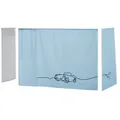 Produktbild: Hoppekids Vorhang Mittelhochbett 90x200   ¦ blau ¦ Maße (cm): B: 380 H: 108