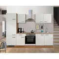 Produktbild: FlexWell Küchenblock, Eiche, Magnolie, Holzwerkstoff, 1 Schublade(n),1 Schublade(n) Schubladen, einmalig seitenverkehrt montierbar, nur wie online abgebildet bestellbar, 270 cm, Made in Germany, links aufbaubar, rechts aufbaubar, Küchen, Küchenzeilen & Küchenblöcke, Küchenzeilen mit Geräten