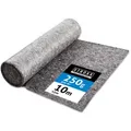 Produktbild: Malervlies – Abdeckvlies 250 g/m2 mit Anti-Rutsch PE-Film für Malerarbeiten & Umzüge 10 mtr. - Grau