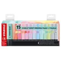 Produktbild: STABILO Textmarker BOSS Pastel 7015-02-5 Tischset 15 St./Pack.