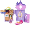Produktbild: Mattel Disney Princess Spielzeug, Rapunzel Storytime Stackers Puppenhaus-Turm mit Kleiner Rapunzel-Puppe,1 Pascal-Figur und 7 Zubehörteilen, inspiriert vom Disney Film, JDP61