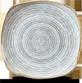 Produktbild: Churchill Super Vitrified Studio Prints Homespun Stone Grey Teller Quadrat, 25,2 cm, 12 Stück
