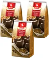 Produktbild: Weiss 3x 150g vegane Lebkuchen Herzen mit 23% Zartbitterschokolade OHNE Füllung