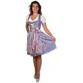 Produktbild: Trachtl Dirndl Trachtl - Midi Dirndl Alissa 2. Tlg blau|rosa 44