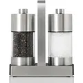 Produktbild: AdHoc Salz- & Pfeffermühle Menage Servir 3tlg. Edelstahl Silber