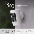 Produktbild: Ring Außenkamera Akku Stick Up Cam Battery WLAN HD Überwachungskamera Weiß
