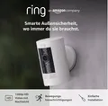 Produktbild: Ring Außenkamera Akku Stick Up Cam Battery WLAN HD Überwachungskamera Weiß