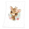Produktbild: Herding Giraffe Babybest Babydecke 75 x 100 cm Microfaser Kuscheldecke
