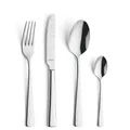 Produktbild: KUPPELS | Besteckset FLAIR 24-teilig | Besteck Set 6 Personen | Hochglanzpoliert | Edelstahl | Spülmaschinengeeignet | Stilvolles Essbesteck | Wellenschliff Messer…