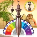 Produktbild: Majestic's Ägyptisches Radiästhesie-Pendel THOT mit Zeuge - Pendel Esoterik/Orakel Pendel – Geobiologie, Stimmungsmann, Reise, Magnetisierer – Anthisches Messing – 37 Gr
