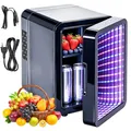 Produktbild: 4L Kühlbox Auto Kühltasche RGB Mini-Kühlschrank Warmhaltebox Camping 100V-240V