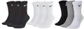 Produktbild: Nike Unisex Trainingssocken Everyday Cushioned Crew Socks SX7664 9 Paar, Größe:38-42, Artikel:-010 black