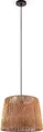 Produktbild: Paco Home Pendelleuchte Hugo Amadeo, ohne Leuchtmittel, Wohnzimmer Esszimmer Rattan Optik Boho Lampenschirm Papier