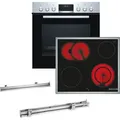Produktbild: BOSCH Einbauherd-Set MKHSTEEL (HEG537BS4 + NKN64RGA2E + HEZ638000), 60 cm, Edels...