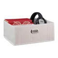 Produktbild: Aufbewahrungskorb Bambuskorb Regalbox Regalkorb faltbar quadratisch Badkörbchen