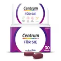 Produktbild: Multivitamin - Centrum Für Sie – Hochwertiges Nahrungsergänzungsmittel mit Mikronährstoffen – Speziell für Frauen – Vitamine, Mineralstoffe, Spurenelemente – 1 x 30 Tabletten