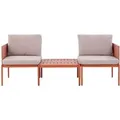 Produktbild: Beliani Lounge Set TERRACINA Orange Weiss 65x65x106