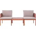 Produktbild: Beliani Lounge, Orange, Metall, 2-Sitzer, Loungemöbel, Gartenlounge-Sets