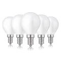 Produktbild: hellum E14 LED warmweiss Glühbirne im 5er-Set, LED E14 warmweiß mit 2,5W ersetzt Filament Glühbirne mit 25W, mit 2700K und 250lm, Lampe in Tropfenform G45 208207