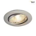 Produktbild: SLV 1000721 PIKA QPAR51 Deckeneinbauleuchte schwenkbar silbergrau max. 50W