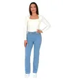Produktbild: ESRA Straight Leg Jeans Damen Jeans High Waist – Premium Stretch Jeans Damen aus extra weicher Baumwolle