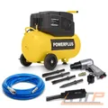 Produktbild: POWERPLUS DRUCKLUFTKOMPRESSOR ÖLFREI + ENVA NADELENTROSTER + BGS SCHLAUCH 10m