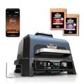 Produktbild: Ninja Woodfire Pro Connect XL Elektrischer BBQ Smoker Grill, App-Steuerung, digitaler Temperaturfühler, 7-in-1 Outdoor Grill elektrisch & Air Fryer mit Woodfire Pellets, wetterfest, Schwarz OG901EU