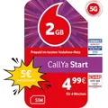 Produktbild: Vodafone Prepaid Prepaid CallYa Start | 5 EUR Startguthaben | 1 Monat 2GB | 5G-Netz