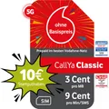 Produktbild: Vodafone Prepaid CallYa Classic|10 EUR Startguthaben|9 Cent Min/SMS|ohne Vertrag