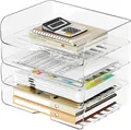 Produktbild: Tomorotec 4 Stück büro zubehör, briefablage a4, transparent, PET, st