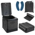 Produktbild: Faltbare Campingtoilette max 150 kg Mobile Toilette WC Klapptoilette Trockent...