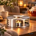 Produktbild: Edelstahl Stövchen Teelichthalter Kaffeewärmer Tee-Kaffee-Wärmer Warmhalteplatte