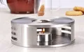 Produktbild: Stövchen Edelstahl matt 15,5 cm Tischstövchen Teestövchen Teelichthalter neu