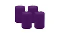 Produktbild: 4er Set Adventskranzkerzen Violett Ø 50 x 80 mm