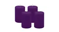 Produktbild: Kopschitz Kerzen Stumpenkerze 4er Set Stumpenkerzen/Adventskranzkerzen Violett Ø 50 x 80 mm
