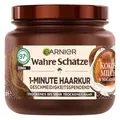 Produktbild: Wahre Schätze Nährende 1-Minute Haarkur für trockenes bis sehr trockenes Haar, Mit Kokosmilch und Macadamiaöl für neuen Glanz und Geschmeidigkeit, Vegane Formel, 1 x 340 ml