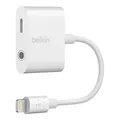 Produktbild: Belkin 3,5 mm Audio + Charge Rockstar (iPhone Aux-Adapter/iPhone-Ladeadapter), weiß
