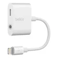 Produktbild: Belkin F8J212BTWHT 3.5 MM AUDIO+CHARGE 4in Wht RockStar, White, 3.5mm, Light ~E~