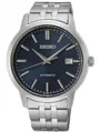 Produktbild: Seiko Herrenuhr Automatik Silberfarben/Blau mit Edelstahlband 41 MM Datum 10 ATM