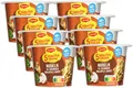 Produktbild: MAGGI 5 Minuten Terrine Nudeln in cremiger Waldpilz-Sauce, leckeres Fertiggericht mit Instant Nudeln, Pasta-Snack mit aromatischen Pfifferlingen & Butterpilzen, vegetarisch, 8er Pack (8 x 56g)