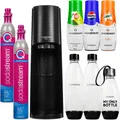 Produktbild: SodaStream Wassersprudler Terra Schwarz 3 Flaschen 2 Kartuschen Sirup Set