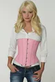 Produktbild: Korsett Corsage Pink Rosa Leder lang normal lu22