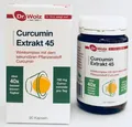 Produktbild: Dr. Wolz Curcumin Extrakt 45 (90 Kapseln), Kurkuma, Curmin,+Gratiszugabe + Infos