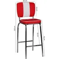 Produktbild: FineBuy 2er Set Barhocker American Diner Barstuhl 50er Jahre Retro Stuhl US Doppelpack