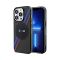 Produktbild: BMW iPhone 14 Pro Max Hülle, Grau – Tricolor Stripes MagSafe