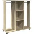 Produktbild: vidaXL Kleiderständer mit Rollen Sonoma-Eiche 102x38x110 cm