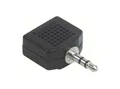 Produktbild: Schwaiger KHA4080 533 Audio-Adapter 3,5mm Klinkenstecker zu 3,5mm Klinkenbuchse, zum Anschluss mehrerer Kopfhörer