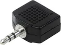 Produktbild: Schwaiger Audio Adapter KHA4080 533 Klinke Stecker Buchse schwarz, 1 x 3,5mm