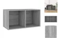 Produktbild: Schallplatten-Box Grau Sonoma 71x34x36cm Spanplatte